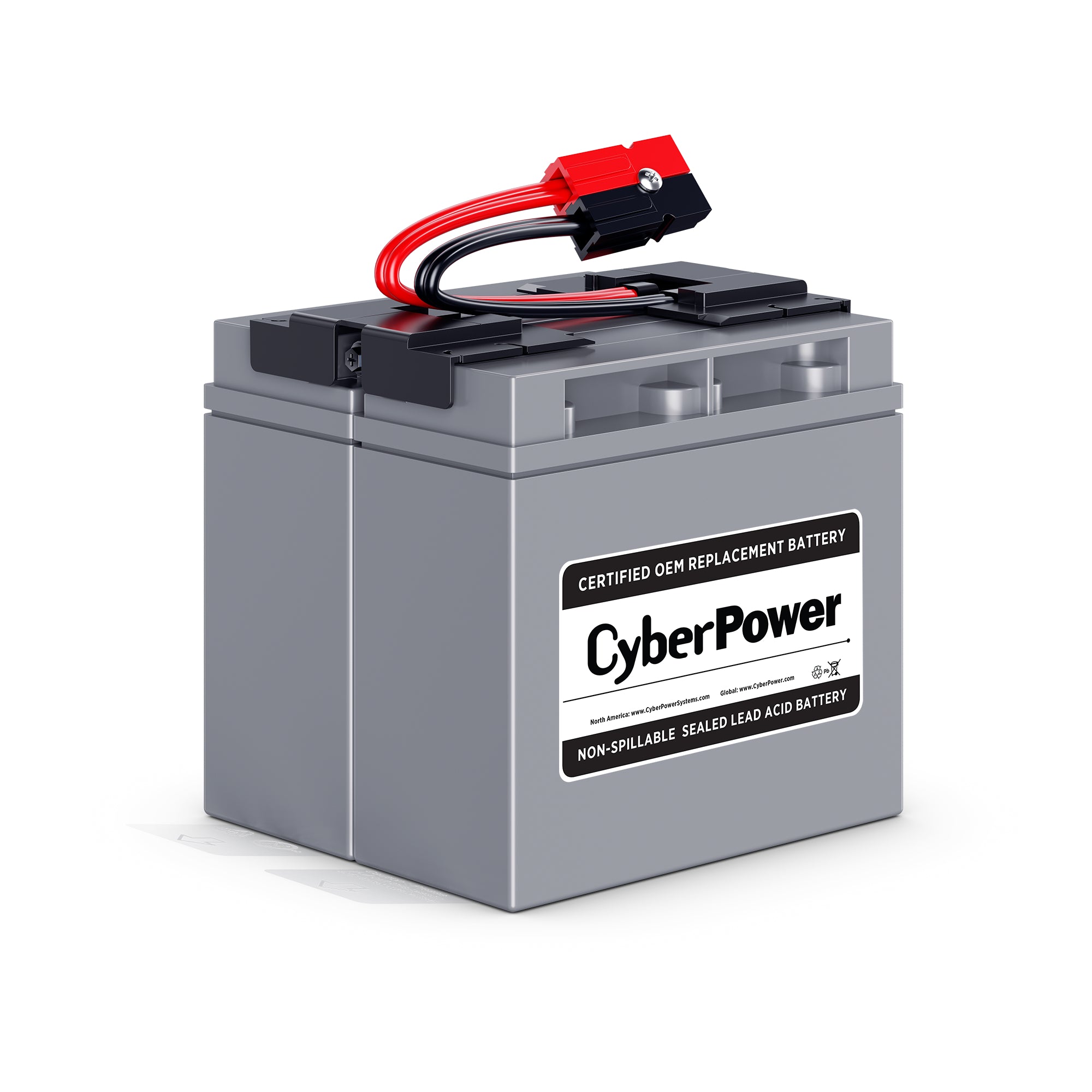 CYBERPOWER - RB12170X2A - Replacement Battery Cartridge for PR1500LCD, 2 batteries, 12V/72AH, Sealed lead-acid, 18 month warranty