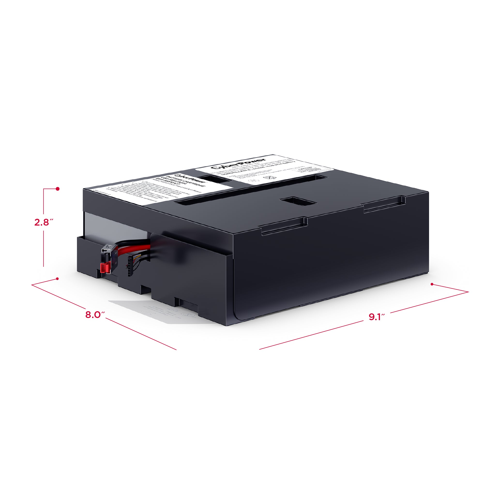 CYBERPOWER - RB1250X4 - CyberPower RB1250X4 UPS Replacement Battery, 4 x 12V/5Ah, 18-month Warranty
