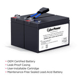 CYBERPOWER - RB1270X2D - CyberPower RB1270X2D UPS Replacement Battery, 2 x 12V/7Ah, 18-month Warranty