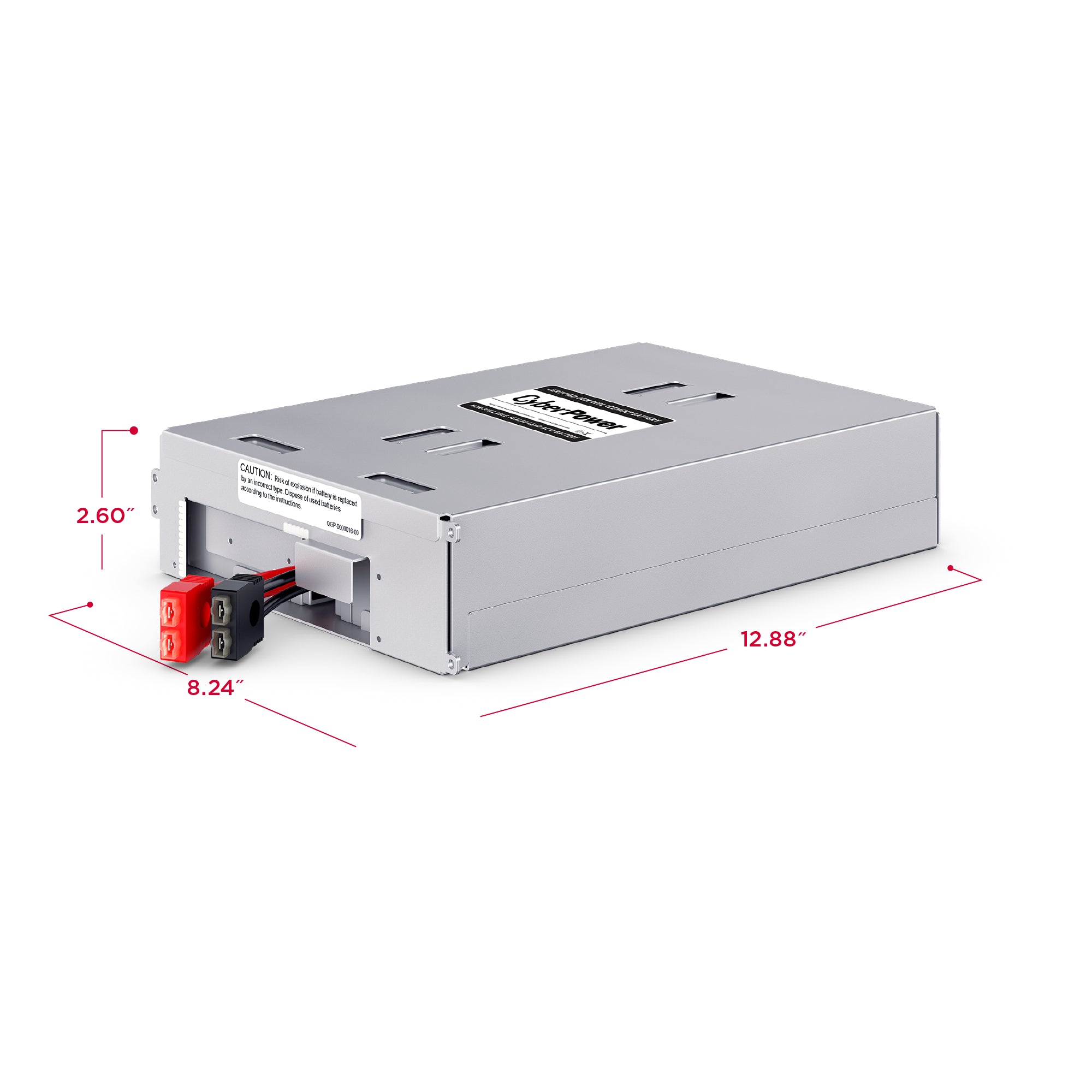 CYBERPOWER - RB1270X4C - Replacement Battery Cartridge for CPS1500AVR, 4 batteries, 12V/7AH, Sealed lead-acid, 18 month warranty