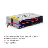 CYBERPOWER - RB1270X4F - REPLACEMENT BATTERY CARTRIDGE, 4 BATTERIES, 12V/7AH, SEALED LEAD-ACID, 18 MONTH WARRANTY