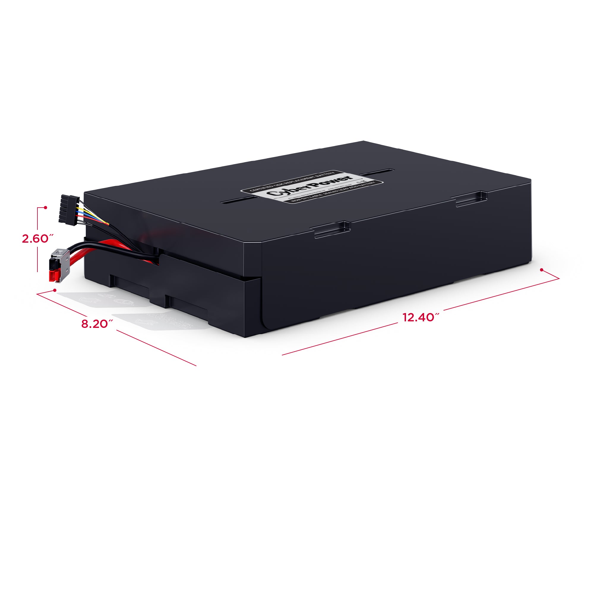 CYBERPOWER - RB1270X4H - CyberPower RB1270X4H UPS Replacement Battery, 4 x 12V/7Ah, 18-month Warranty