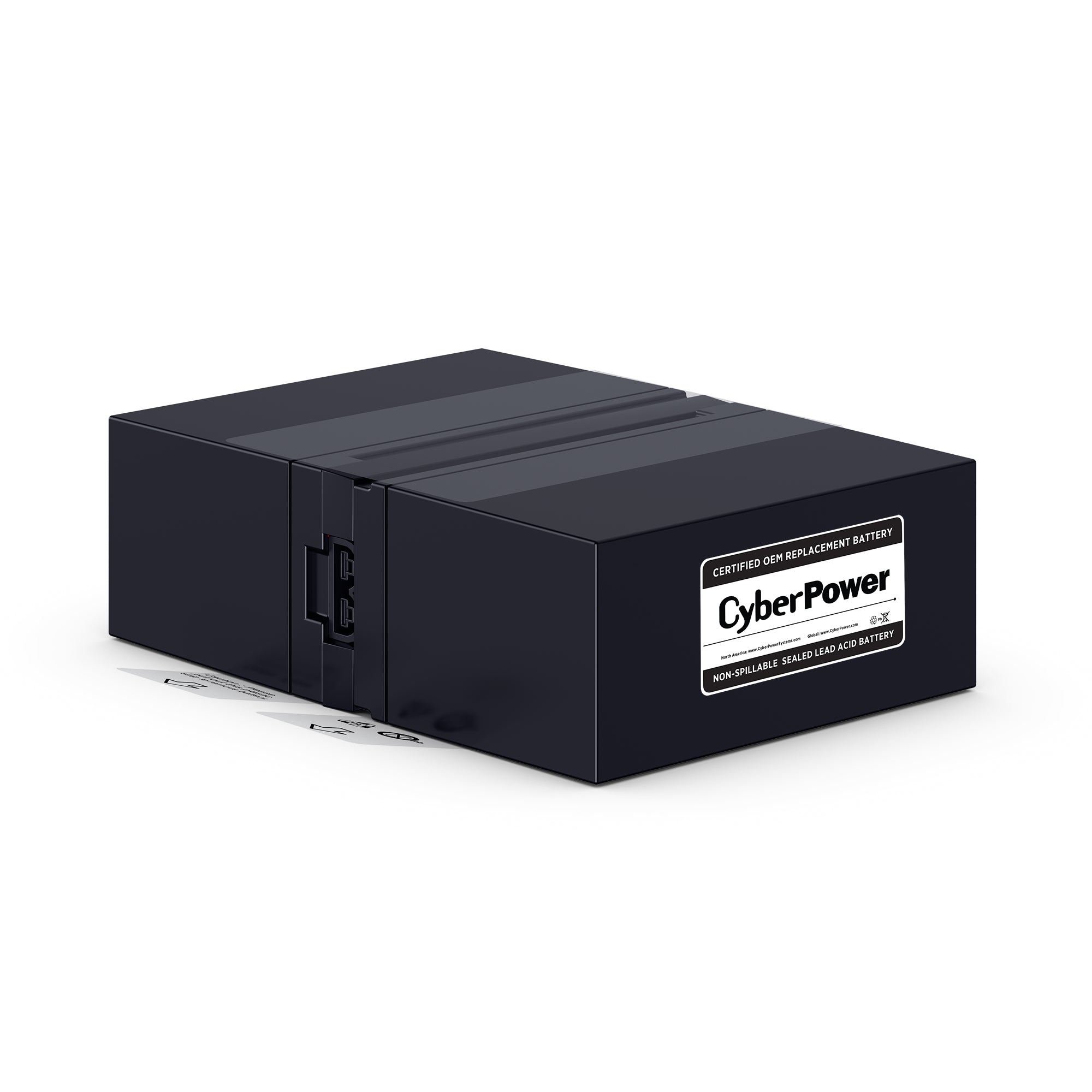 CYBERPOWER - RB1280X2D - Replacement Battery Cartridge for CP1200AVR and CP1285AVRLCD, 2 batteries, 12V/7.2AH, Sealed lead-acid, 18 month warranty