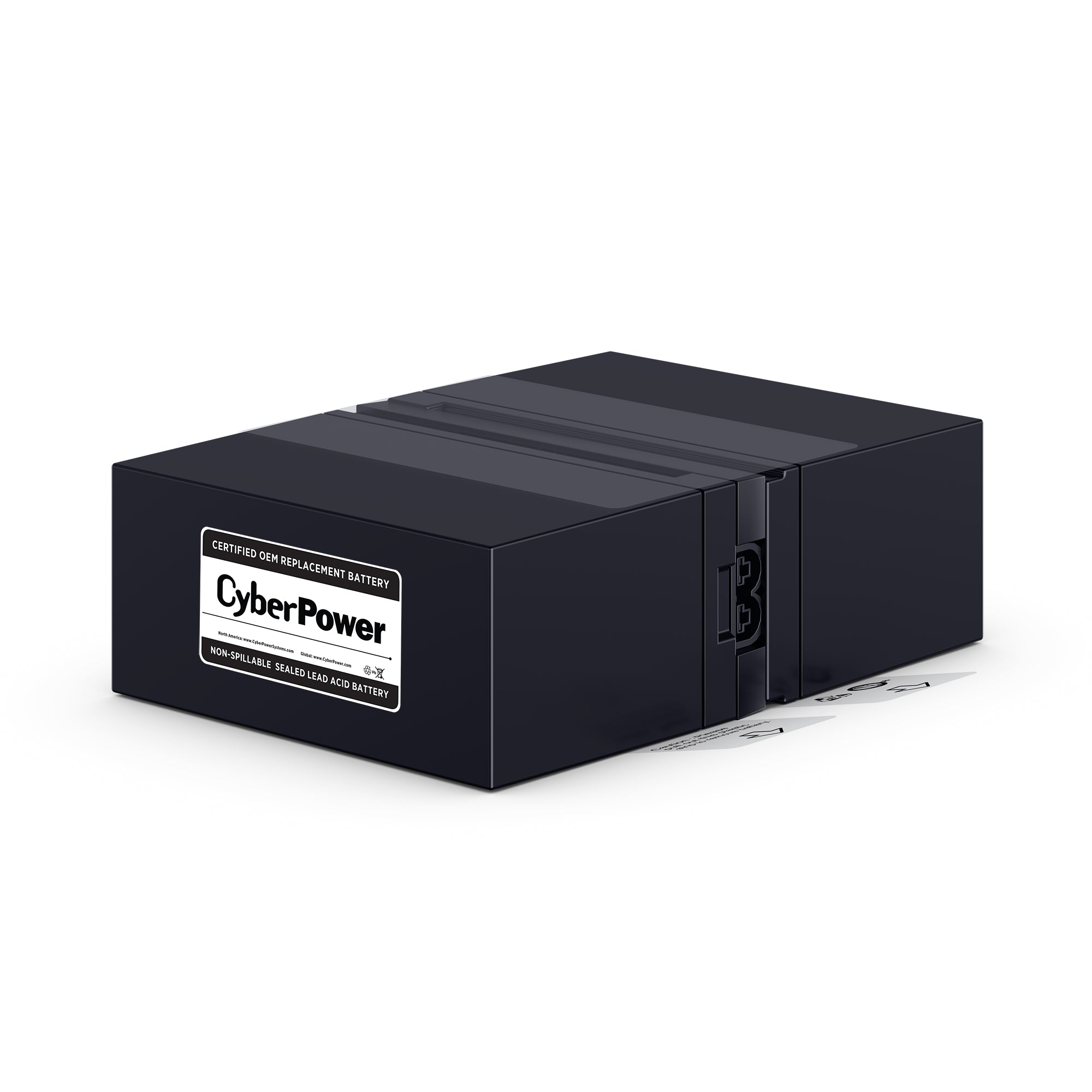 CYBERPOWER - RB1280X2B - Replacement Battery Cartridge for CP1500PFCLCD, 2 batteries, 12V/9AH, Sealed lead-acid, 18 month warranty