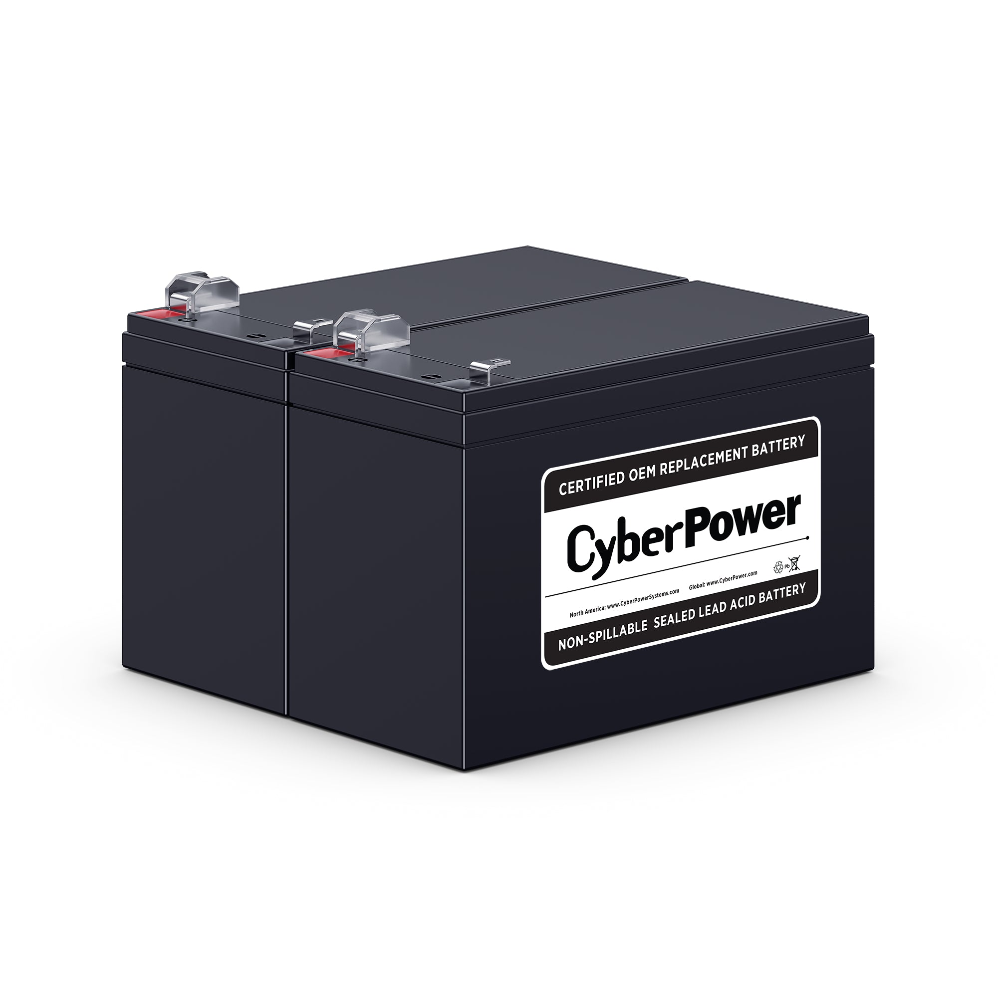 CYBERPOWER - RB1290X2 - CYBERPOWER RB1290X2 UPS REPLACEMENT BATTERY, 2 X 12V/9AH, 18-MONTH WARRANTY