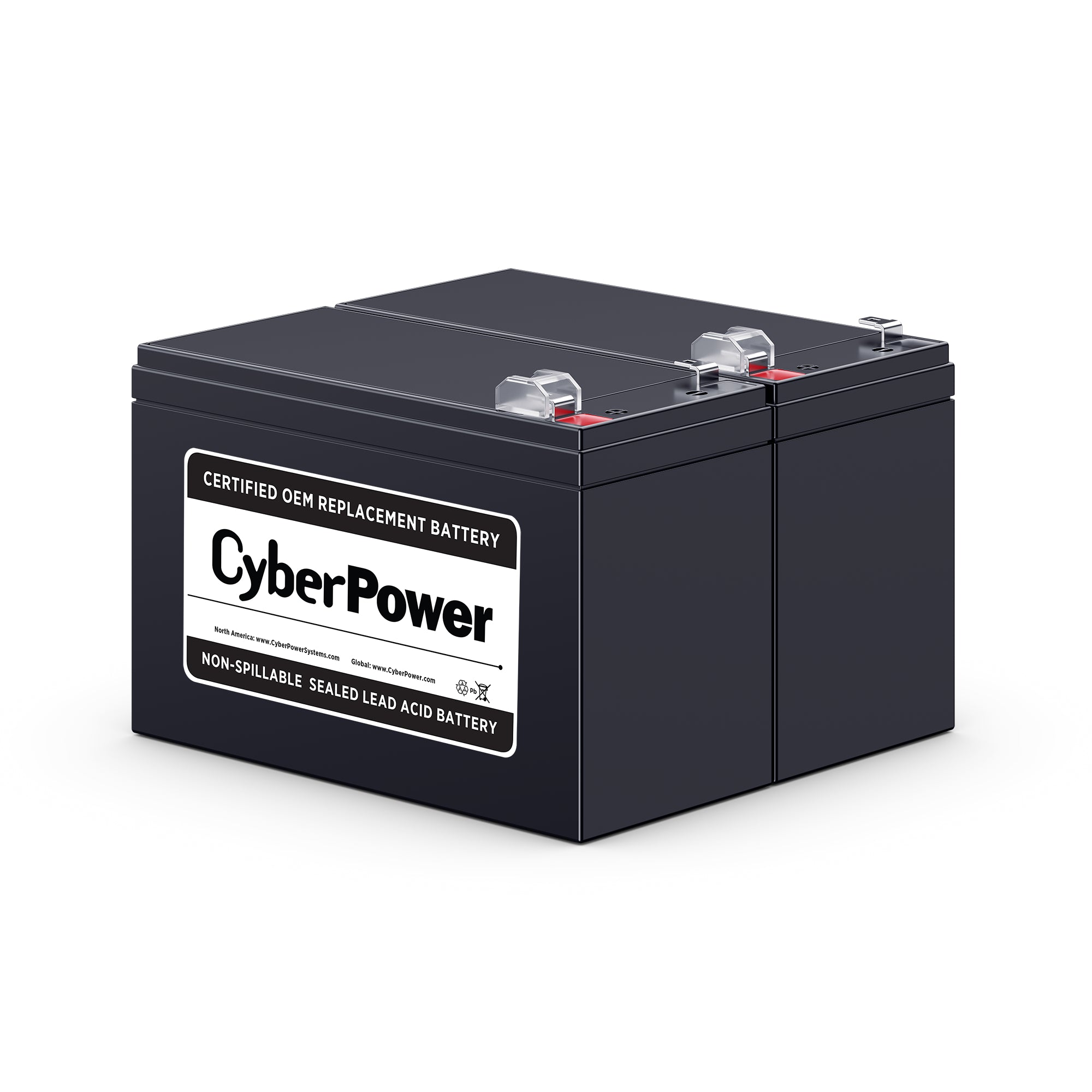 CYBERPOWER - RB1290X2 - CYBERPOWER RB1290X2 UPS REPLACEMENT BATTERY, 2 X 12V/9AH, 18-MONTH WARRANTY