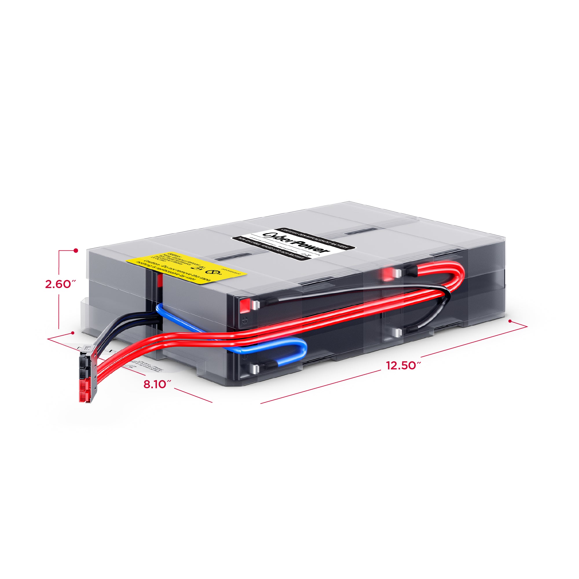 CYBERPOWER - RB1290X4F - REPLACEMENT BATTERY CARTRIDGE FOR PR1500LCDRTXL2U / PR1500LCDRTXL2UTAA / PR1500LCDRTXL2UN / PR2200LCDRT2U / PR2200LCDRT2UN / PR2200LCDRTXL2U / PR2200LCDRTXL2UTAA / PR3000LCDRT2U / PR3000LCDRTXL2U / PR3000LCDRTXL2UN / PR3000LC