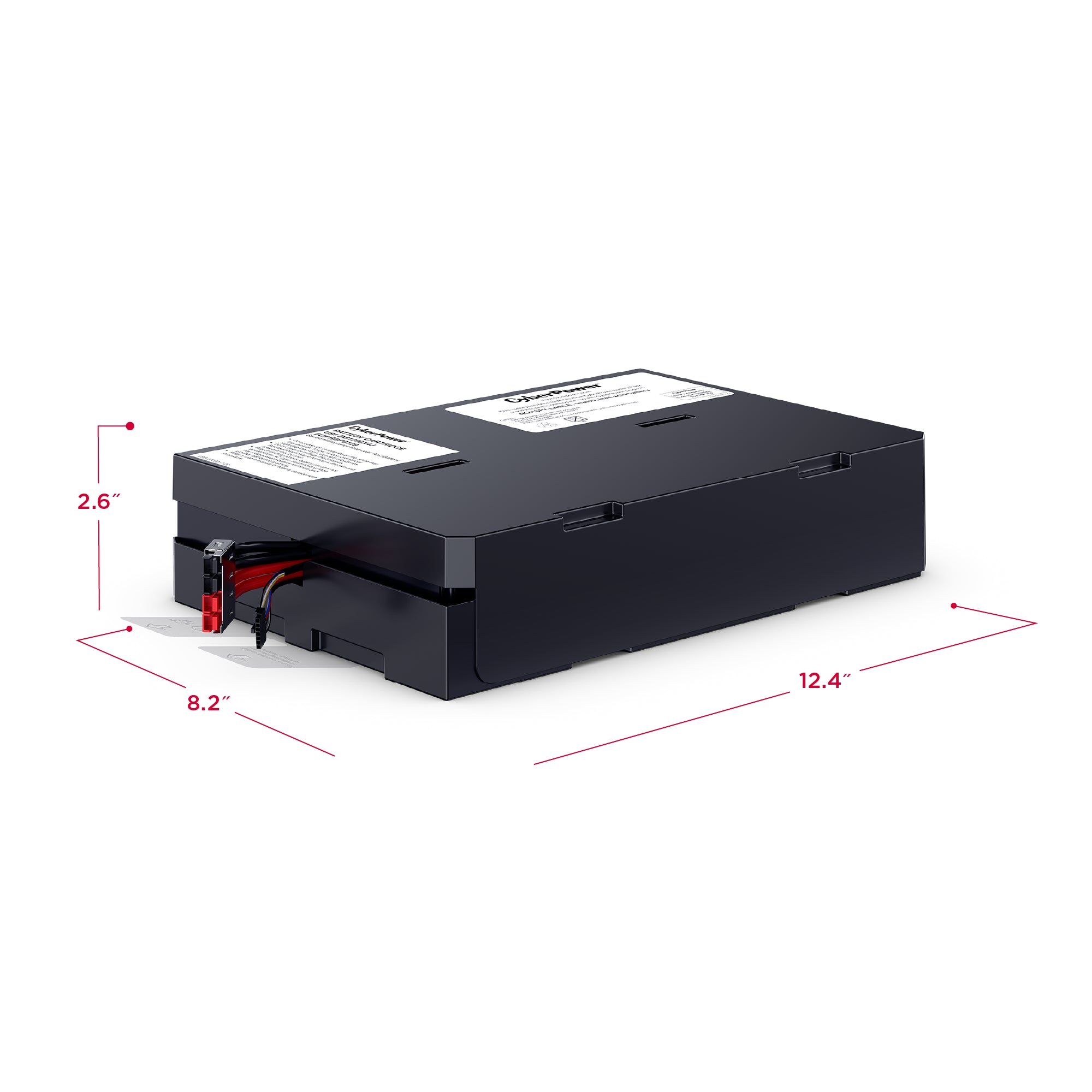 CYBERPOWER - RB1290X4J - CyberPower RB1290X4J UPS Replacement Battery, 4 x 12V/9Ah, 18-month Warranty