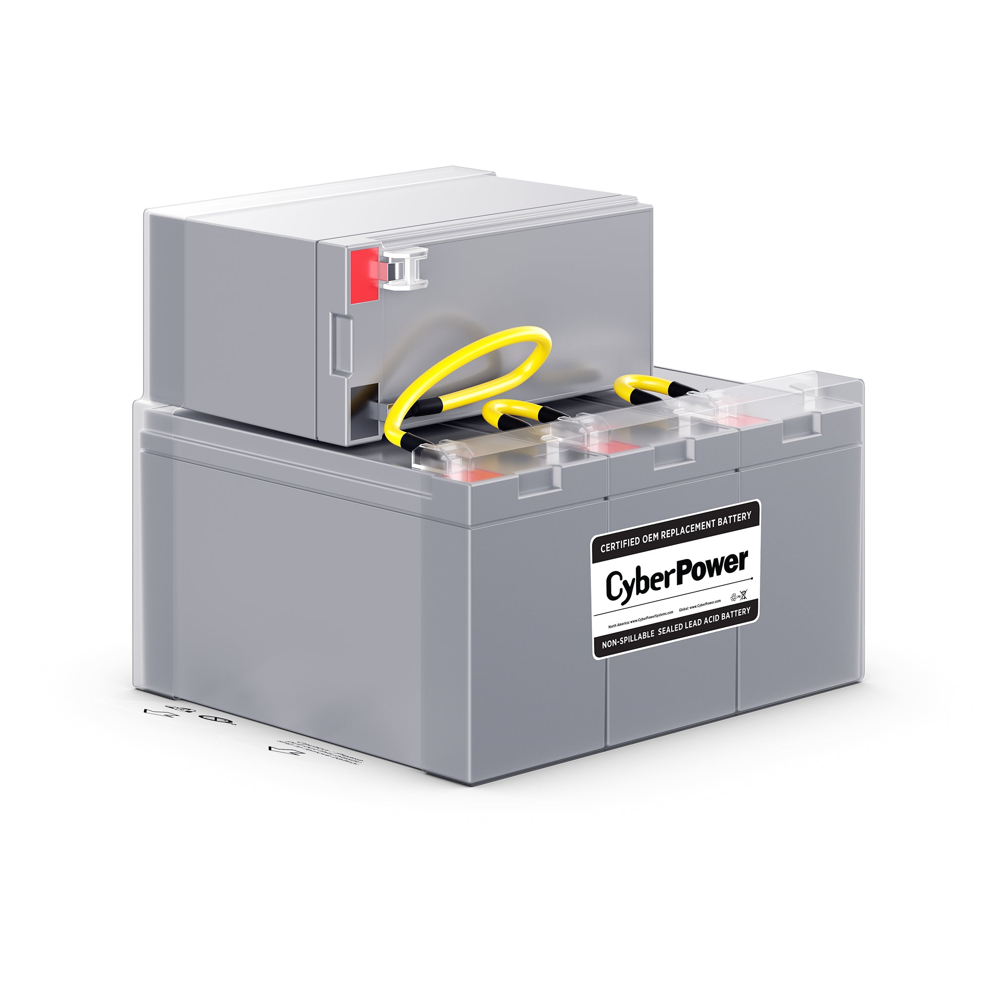 CYBERPOWER - RB1290X4K - REPLACEMENT BATTERY CARTRIDGE FOR PR2200LCDSL & PR3000LCDSL , 4 BATTERIES, 12V/9AH, SEALED LEAD-ACID, 18 MONTH WARRANTY