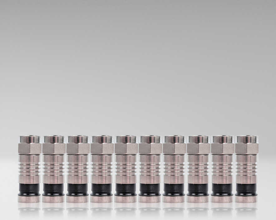 Jonard Tools - RG6-10 - RG6 Connectors (Pack of 10)