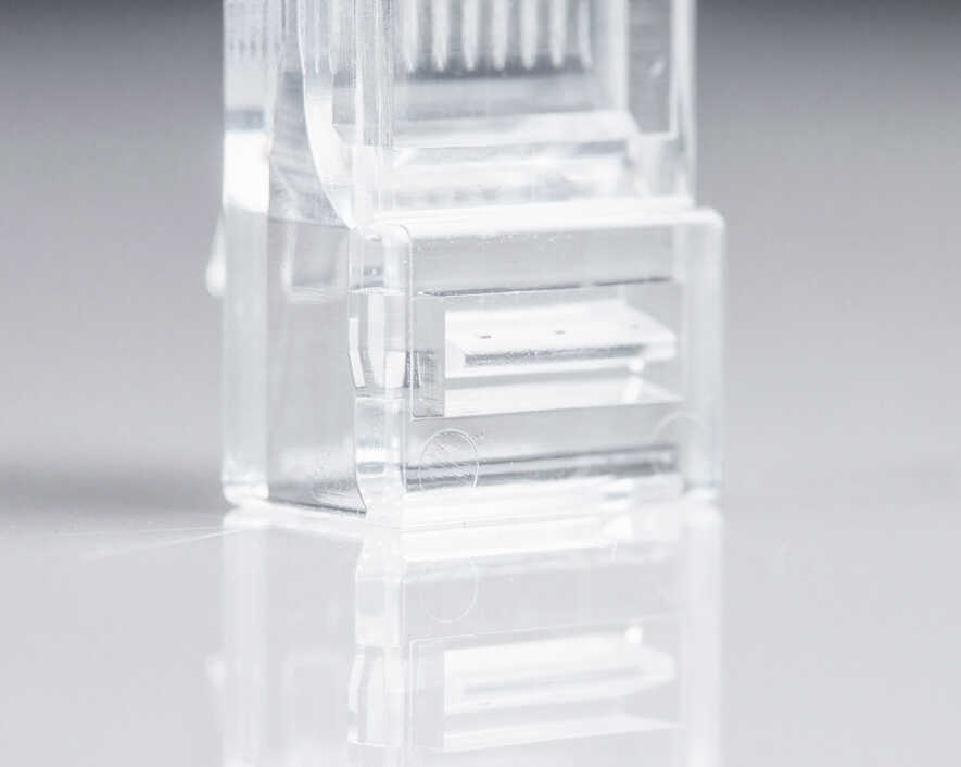 Jonard Tools - RJ45-6100 - RJ45 Cat6 Pass-Through Connectors, 100 Pcs In Jar