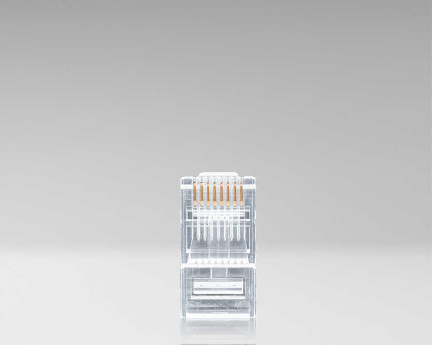 Jonard Tools - RJ45-6100 - RJ45 Cat6 Pass-Through Connectors, 100 Pcs In Jar