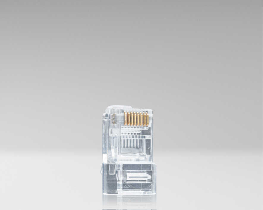 Jonard Tools - RJ45-6100 - RJ45 Cat6 Pass-Through Connectors, 100 Pcs In Jar