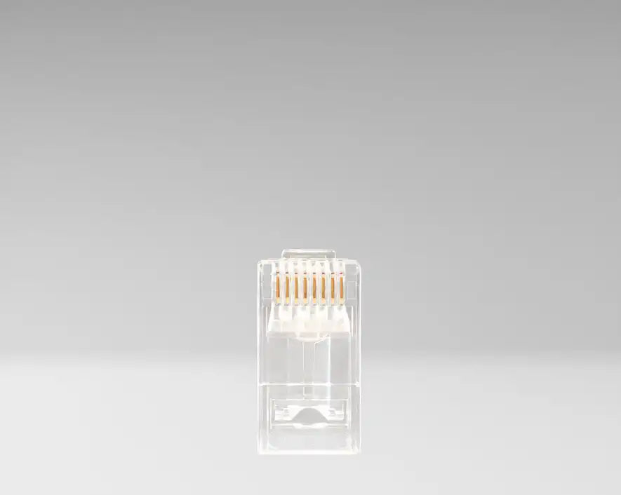Jonard - RJ456AUS-100 - Unshielded RJ45 Passthrough Connector for CAT6A Cable, Pack of 100