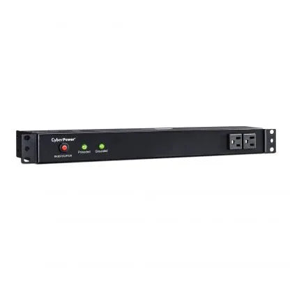 CYBERPOWER - RKBS15S2F10R - 3600 J, 120 V, NEMA 5-15P plug, 12 NEMA 5-15R (2 front, 10 rear), 15 ft cord, Limited lifetime warranty