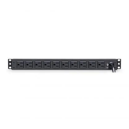 CYBERPOWER - RKBS15S2F10R - 3600 J, 120 V, NEMA 5-15P plug, 12 NEMA 5-15R (2 front, 10 rear), 15 ft cord, Limited lifetime warranty