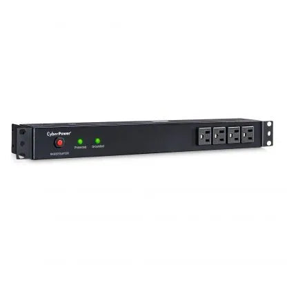 CYBERPOWER - RKBS15S4F12R - 3600 J, 120 V, NEMA 5-15P plug, 16 NEMA 5-15R (4 front, 12 rear), 15 ft cord, Limited lifetime warranty