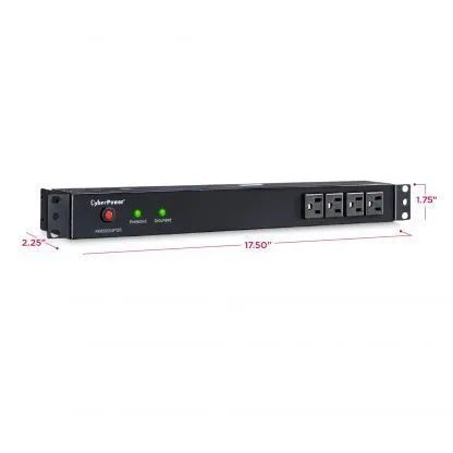 CYBERPOWER - RKBS15S4F12R - 3600 J, 120 V, NEMA 5-15P plug, 16 NEMA 5-15R (4 front, 12 rear), 15 ft cord, Limited lifetime warranty