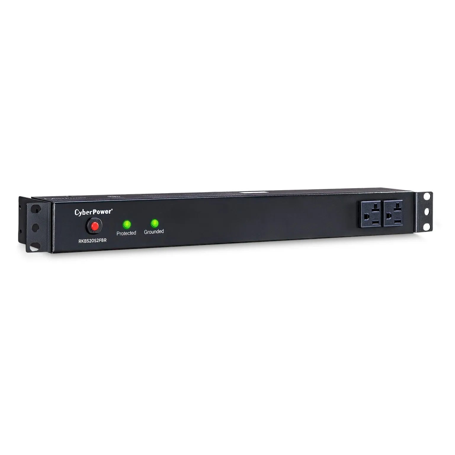 Cyber Power - RKBS20S2F8R - 1800 J, 120 V, NEMA 5-20P plug, 10 NEMA 5-20R (2 front, 8 rear), 15 ft cord, Limited Lifetime Warranty