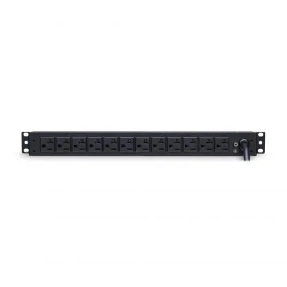 CYBERPOWER - RKBS20ST6F12R - 1800 J, 120 V, NEMA L5-20P twist lock plug, 18 NEMA 5-20R (6 front, 12 rear), 15 ft cord, Limited lifetime warranty
