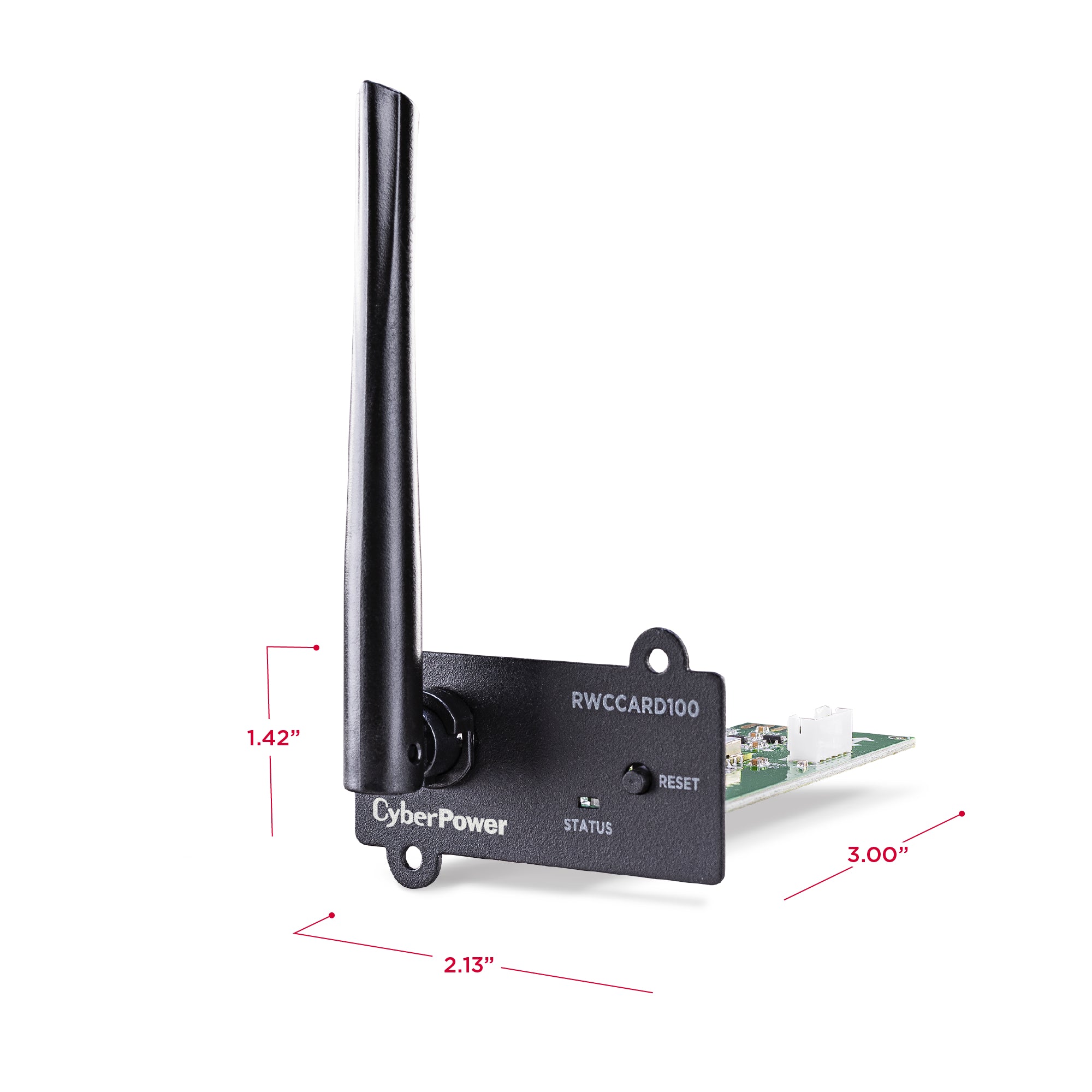 CYBERPOWER - RWCCARD100 - Remotely monitor UPS with via a cloud connection with a mobile app or web-based app. Event notifications via email or application alerts and user upgradeable firmware. Connect with IEEE 802.11b/g/n wireless network.