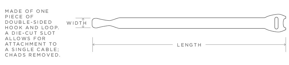 Rip-Tie - Y-05 - 1/2 Inch Wide Rip-Tie Lite