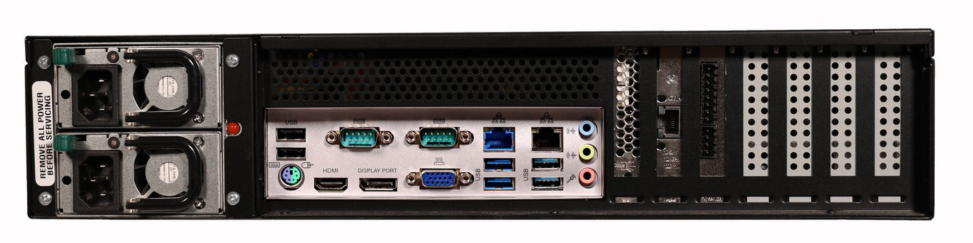 ExacqVision - S-64T-2U-2 - 56TB S-Series Rackmount 2U Storage Linux Server