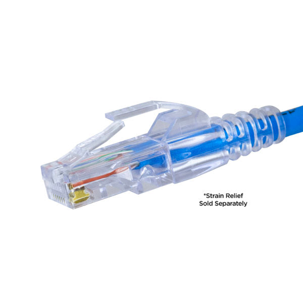 Simply 45 - S45-1000 - Standard Cat5e UTP RJ45 Modular Plugs, Blue Tint - 100pcs/Jar