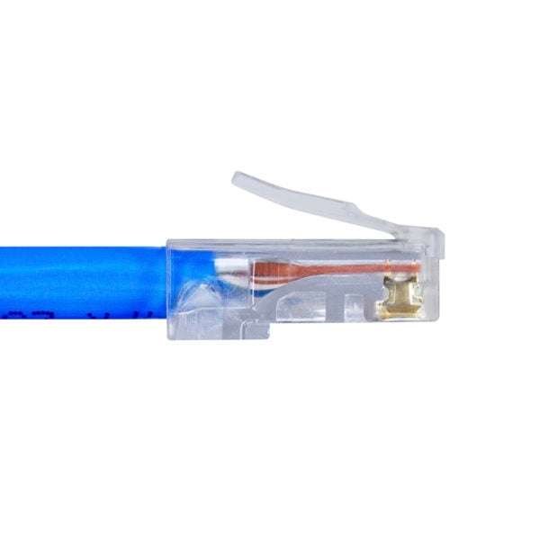 Simply 45 - S45-1000 - Standard Cat5e UTP RJ45 Modular Plugs, Blue Tint - 100pcs/Jar