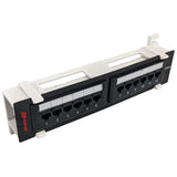 Simply 45 - S45-2612 - 12 Port Loaded UTP Cat6 Patch Panel, 110 style, Wall Mount Bracket, Cable Ties and Rack Mount Screws. 1ea/box
