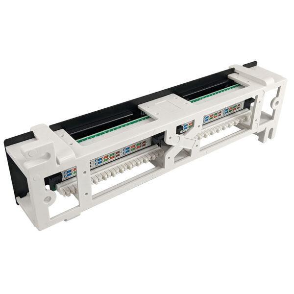 Simply 45 - S45-2612 - 12 Port Loaded UTP Cat6 Patch Panel, 110 style, Wall Mount Bracket, Cable Ties and Rack Mount Screws. 1ea/box