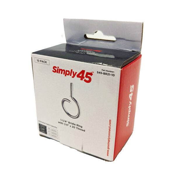 GoSimplyConnect - S45-BR21-100 - Bridle Rings, thread 1/4