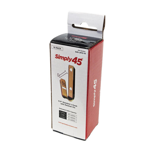 GoSimplyConnect - S45-JH12-10 - Standard J Hooks, Size 3/4