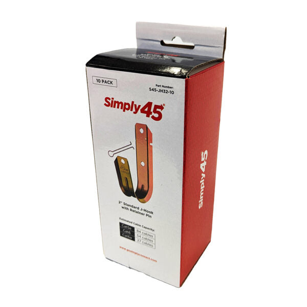 GoSimplyConnect - S45-JH32-10 - Standard J Hooks, Size 2