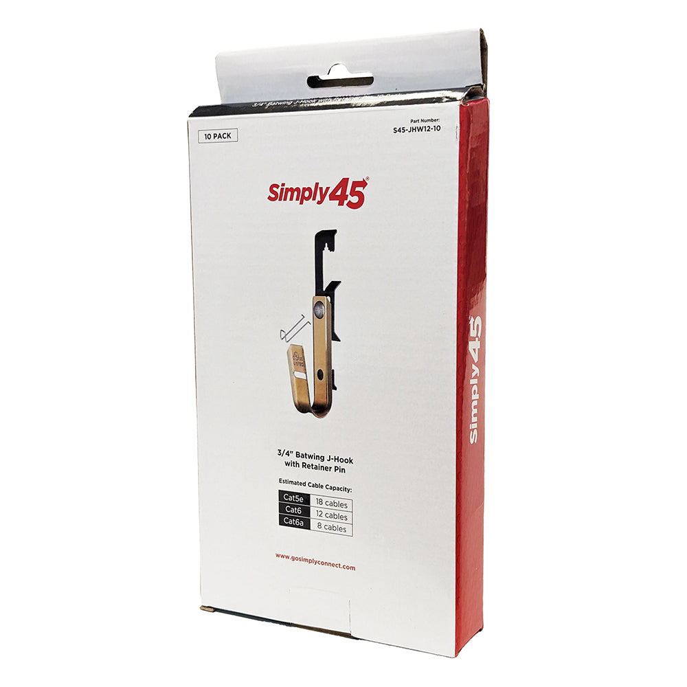 GoSimplyConnect - S45-JHW12-100 - Batwing J Hooks, Size 3/4