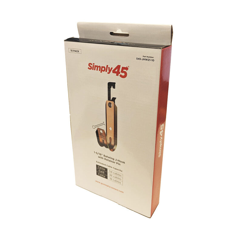 GoSimplyConnect - S45-JHW21-10 - Batwing J Hooks, Size 1-5/16