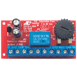 SECO-LARM - SA-026Q - Miniature Programmable Timer, 1~180 seconds. Buzzer output. Form C relay. Small size: 1³/₁₆"x2¼"x⅝" (30x55x16 mm).