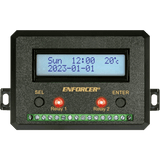 SECO-LARM - SA-027HQ - Programmable Annual Timer with Housing. Terminal blocks protected inside the housing. Push button toggling of the relay outputs. Two N.O. or N.C. Form C relays, 10A@14VDC. 100 Programmable events can be set weekly, daily or hou