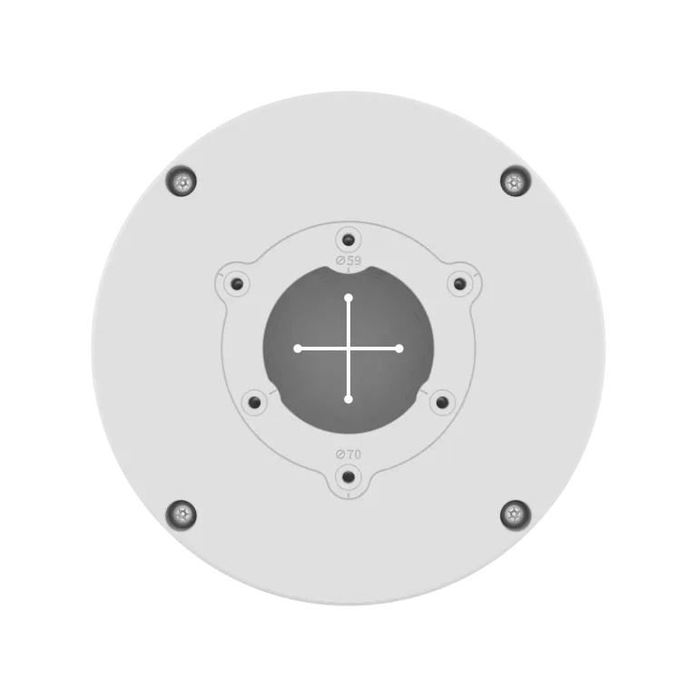 Hanwha - SBO-140BW - Back box for bullet cameras. Compatible with: QNO-C8083R/C9083R, ANO-L6012R/22R/82R, ANO-L7012R/22R/82R