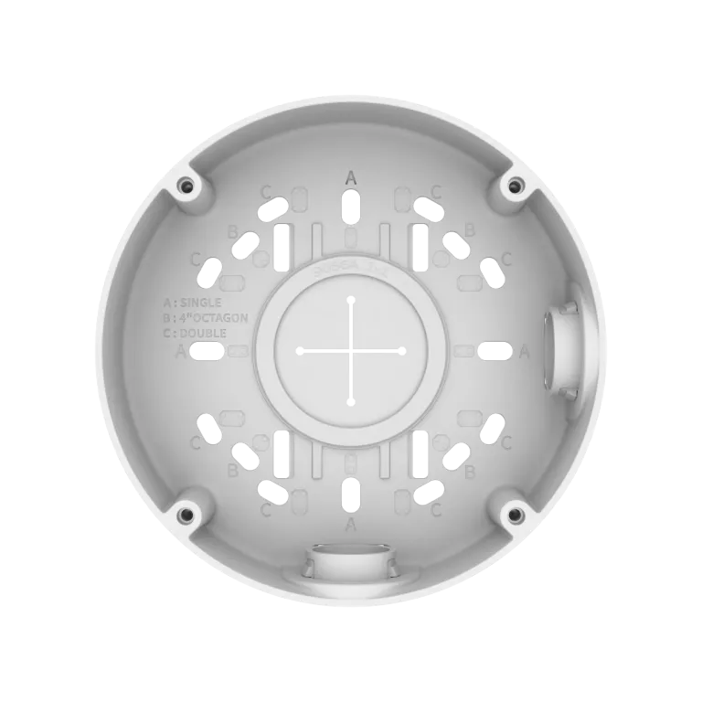 Hanwha - SBO-140BW - Back box for bullet cameras. Compatible with: QNO-C8083R/C9083R, ANO-L6012R/22R/82R, ANO-L7012R/22R/82R