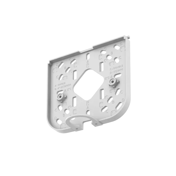 Hanwha - SBP-125WMW1 - Wall/Pole mount for: QNV-C8011R/C8012/C9011R, QND-6011/6021/8011/8021, QND-6012R/6022R,
 QND-6082R, QNE-8011R/8021R, LND-6012R/6022R/6072R, QND-7012R/7022R/7082R (Stainless steel straps are NOT included, compatible with SBP-150
