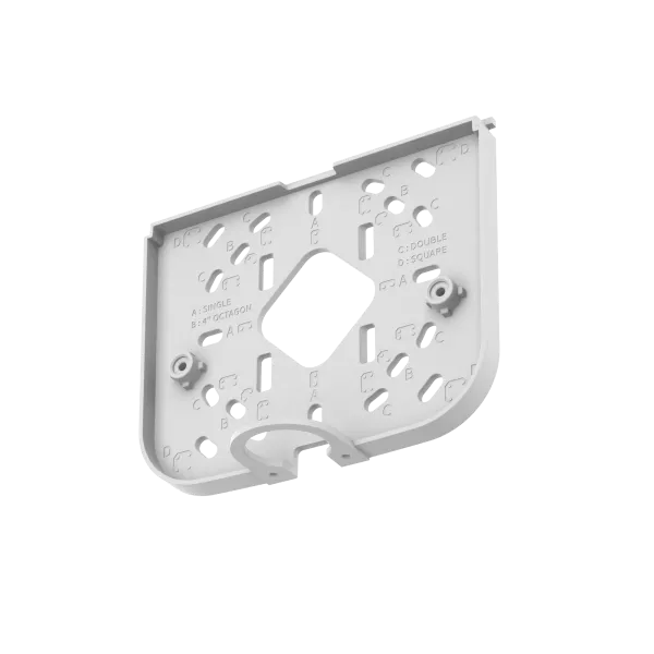 Hanwha - SBP-140WMW - Wall/Pole mount. Compatible with: QNV-C8083R/QNV-C9083R (Stainless steel straps are NOT included, compatible with SBP-150S and SBP-060S)