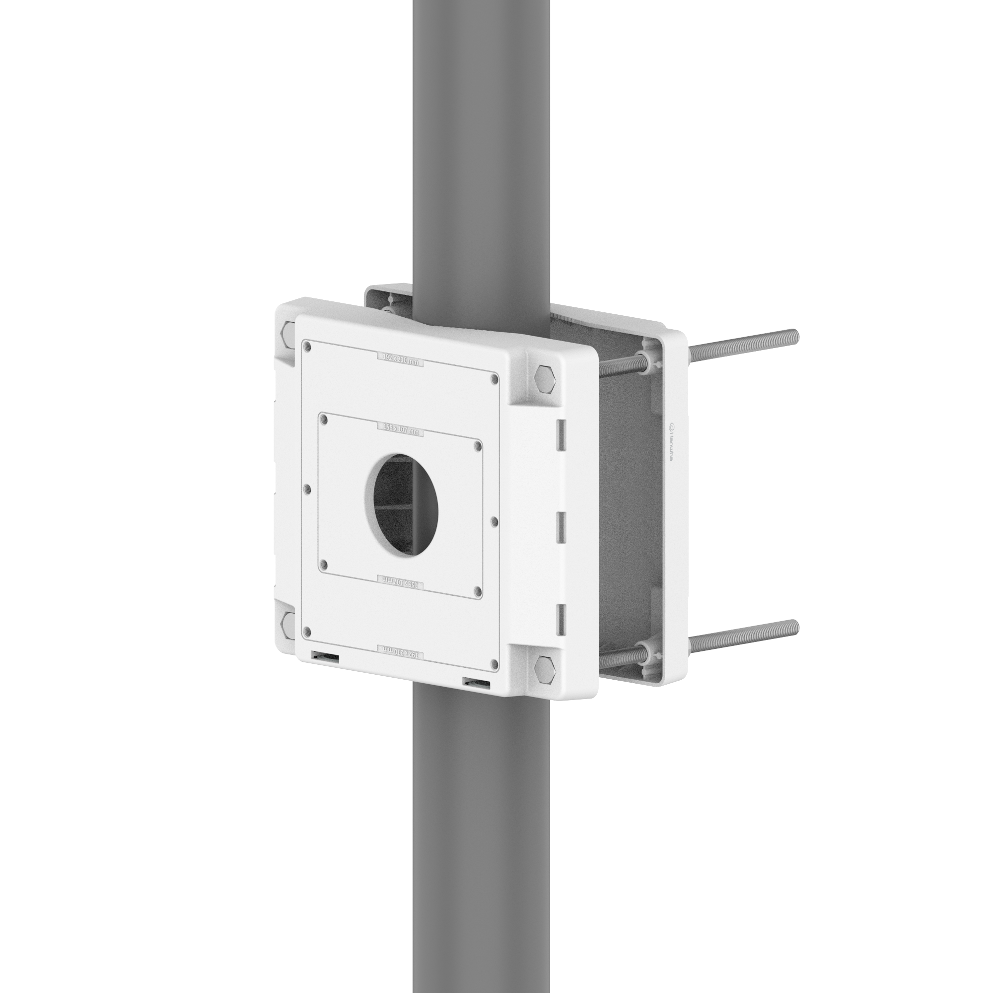 Hanwha - SBP-150PMW - Pole Mount for SBP-150NBW (Max Load 88lbs/40kg)