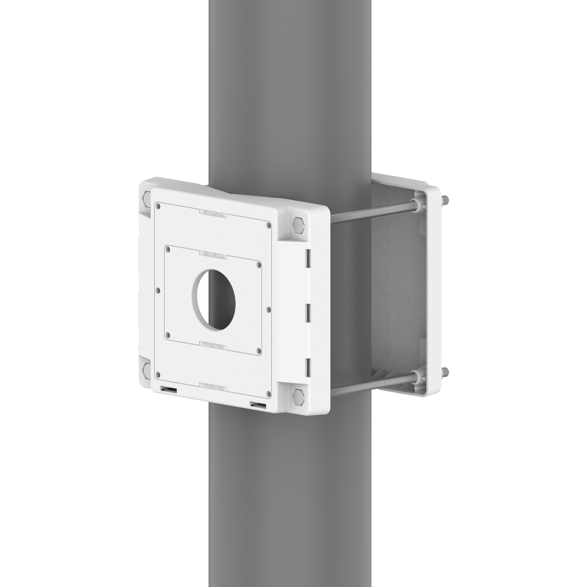 Hanwha - SBP-150PMW - Pole Mount for SBP-150NBW (Max Load 88lbs/40kg)