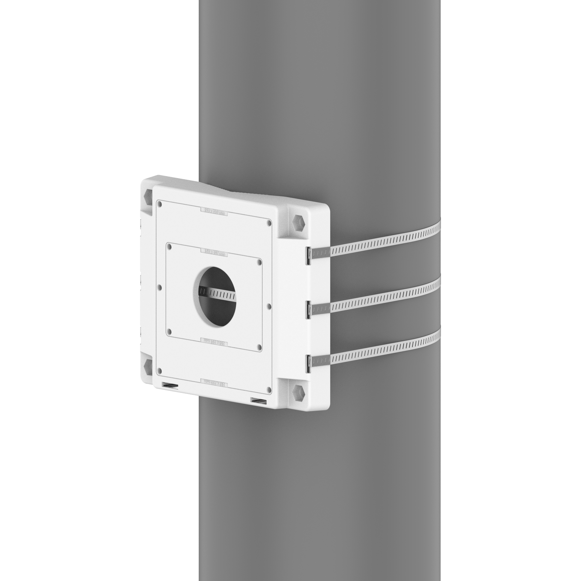 Hanwha - SBP-150PMW - Pole Mount for SBP-150NBW (Max Load 88lbs/40kg)