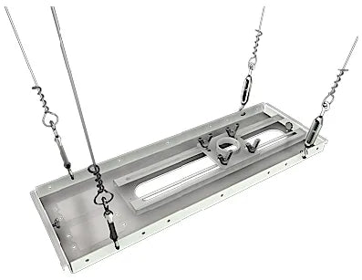 Hanwha - SBP-2CTW1 - 2'x2’ drop ceiling tile (or half of 2'x4’ ceiling tile) accessory with 1.5” NPT female thread, includes suspension wire, four turnbuckles, and anchors to suspend from wood or concrete structures, supports up to 50lb, scratch resi