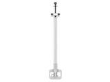 Hanwha - SBP-917PVMW1 - Telescopic PVM uni-strut mount, 9.5'-17’ drop length, VESA compatible 75x75mm, 100x100mm, Up to 25° of tilt and 360° continuous rotation, white