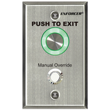 SECO-LARM - SD-6276-SSVQ - Piezoelectric Request-to-Exit Pushbutton – Single-gang with Manual Override