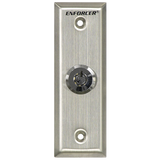 SECO-LARM - SD-71051-V0 - Key Switch Plate, Slimline, N.C. Turn-to-Open, Momentary Key Switch