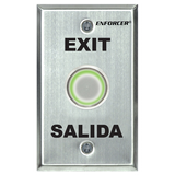 SECO-LARM - SD-7257-SSTQ - Single-Gang Request to Exit (RTE) plate with dual color LED, timer and buzzer